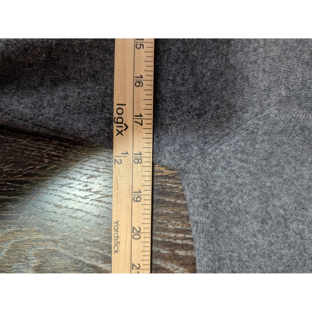 GOBI Pullover Sweater Womens M Gray V-Neck 100% Cashmere Mongolian Knit - Picture 7 of 8